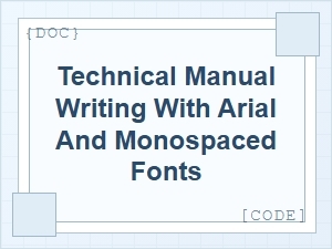 Pairing Arial with Monospaced Fonts